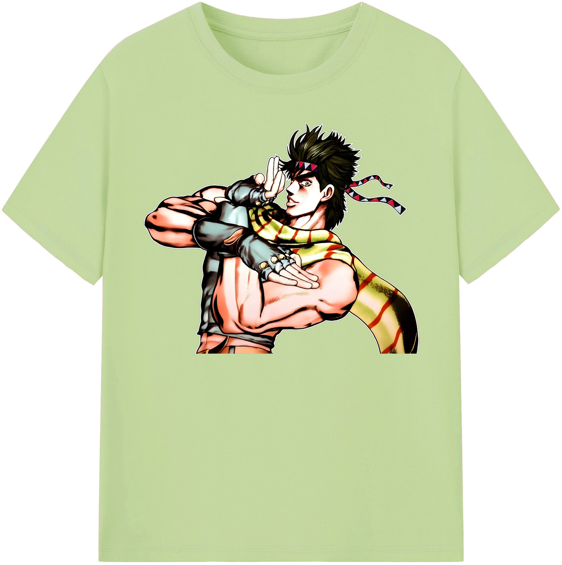 （画像用） ジョジョの奇妙な冒険 ジョセフ?ジョースター JoJo's Bizarre Adventure Joseph Joestar 綿100％半袖Tシャツ（フロントプリント）